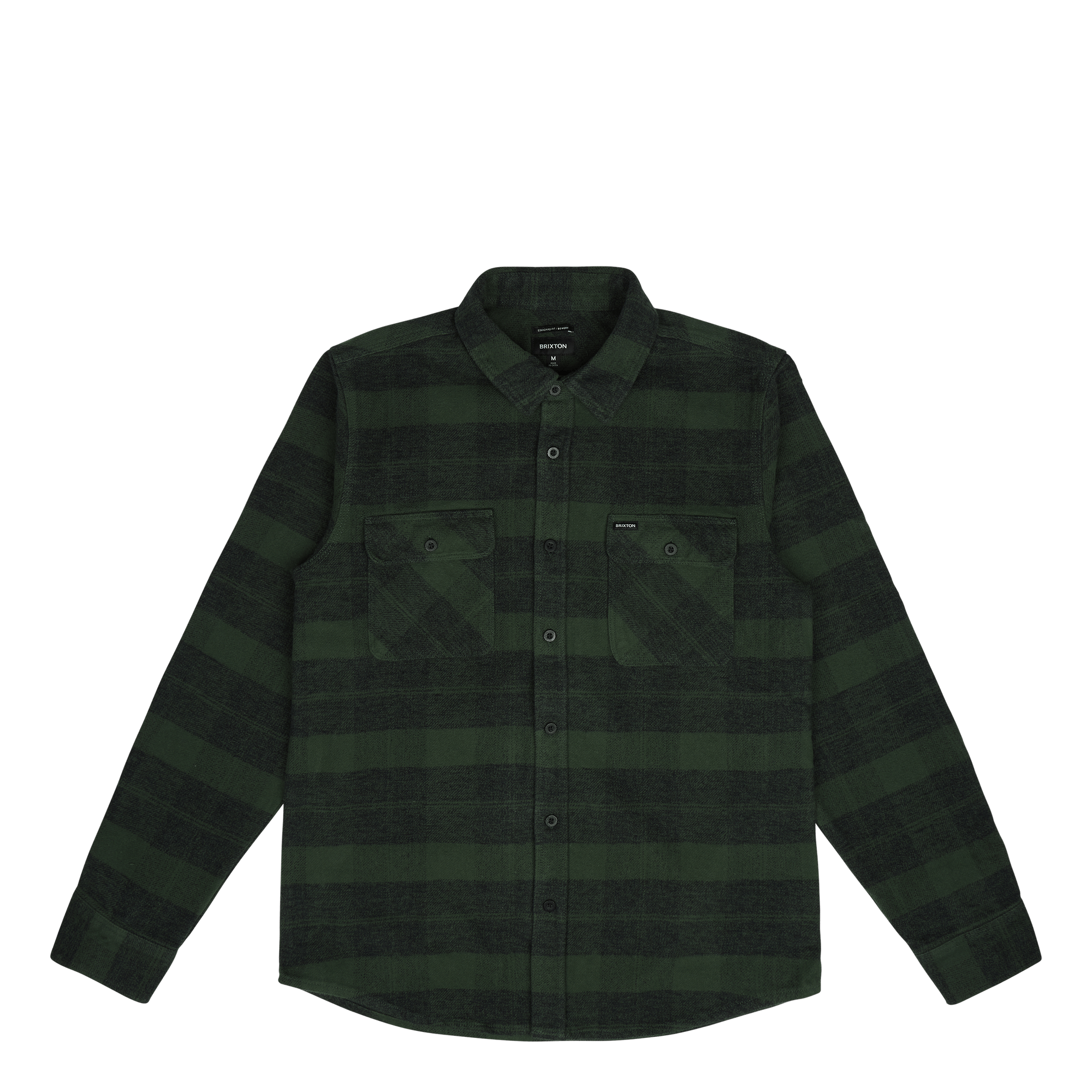 Bowery Heavyweight L/s Flannel Forest Green