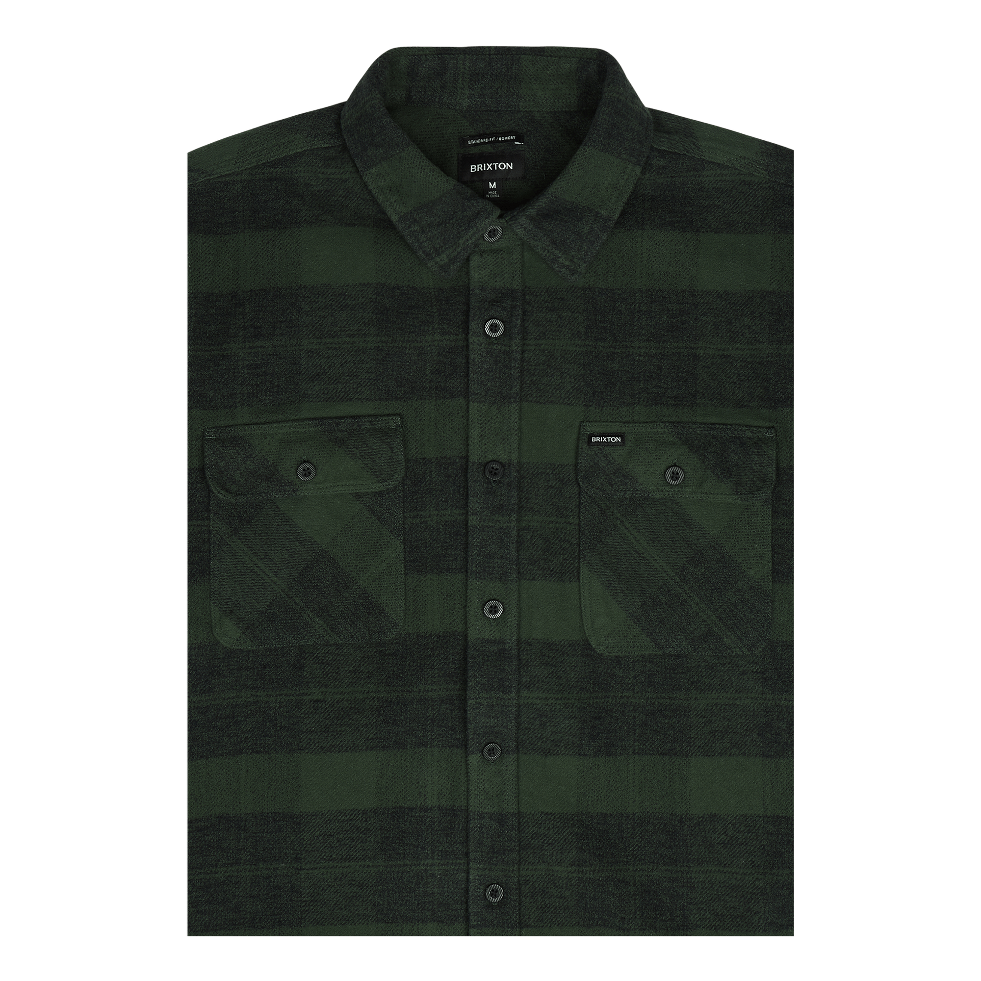 Bowery Heavyweight L/s Flannel Forest Green