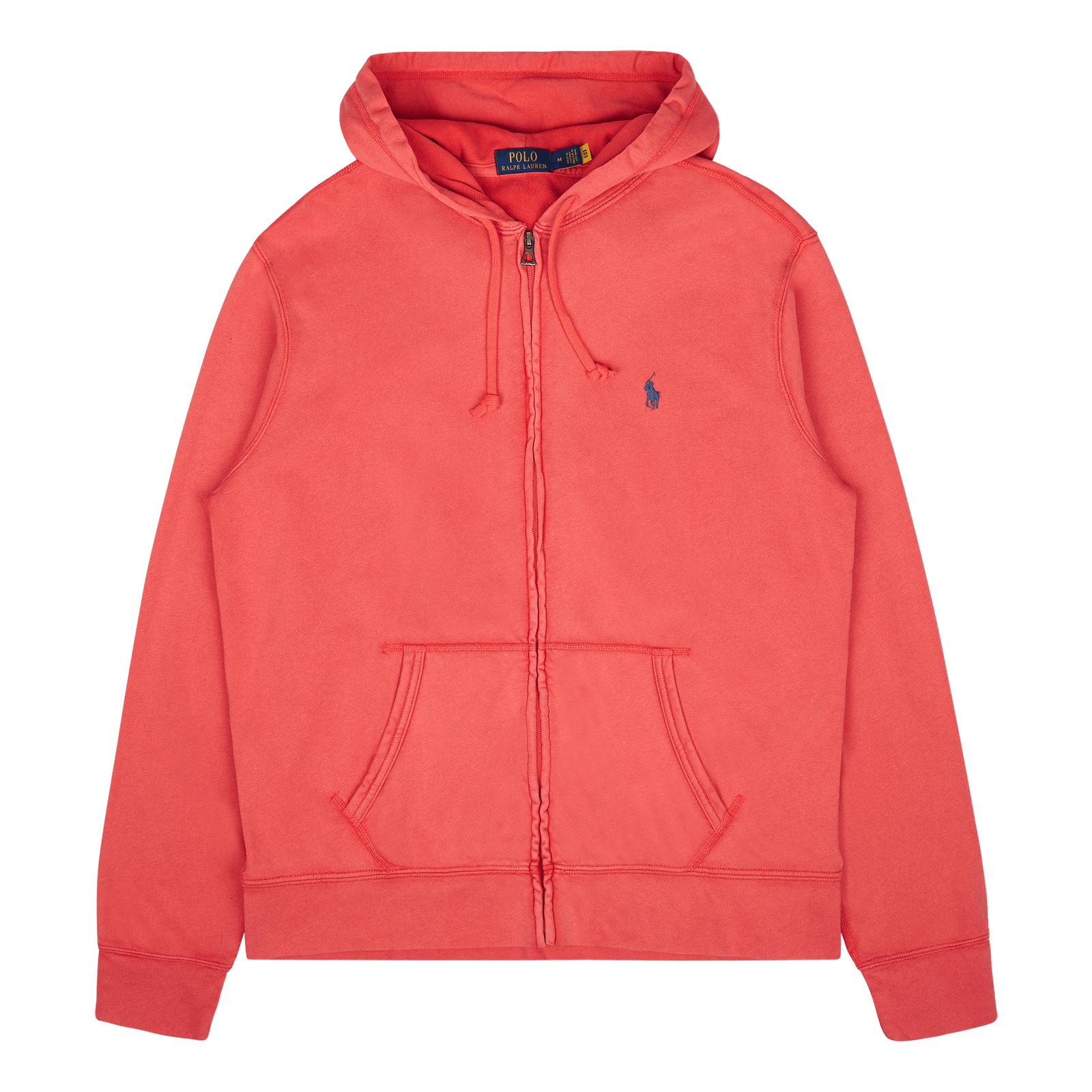 Spa Terry Full-Zip Hoodie Red Reef