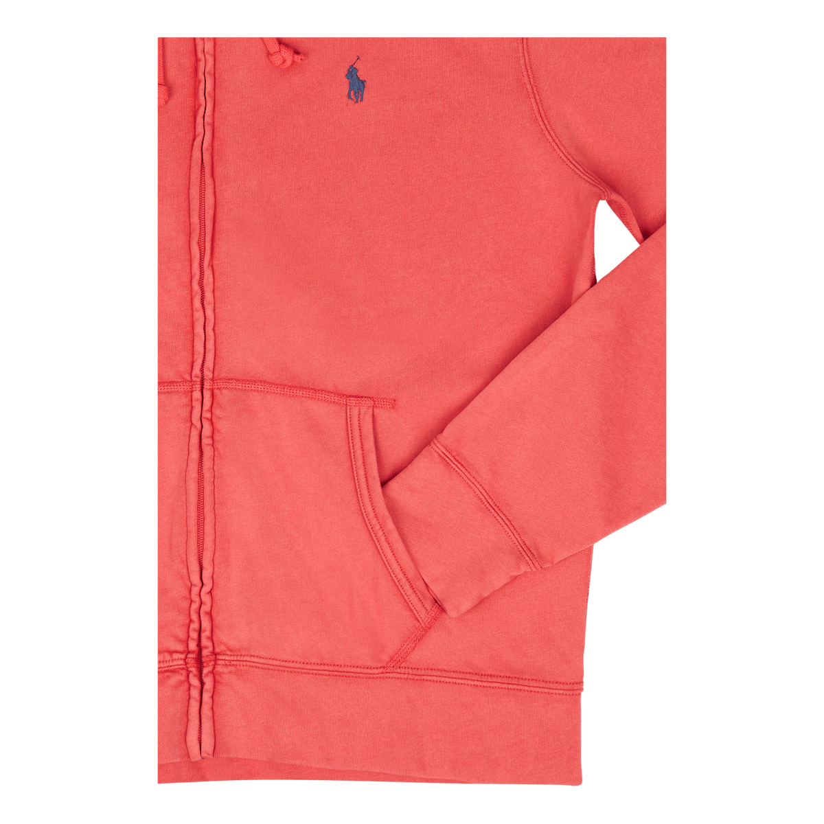 Spa Terry Full-Zip Hoodie Red Reef
