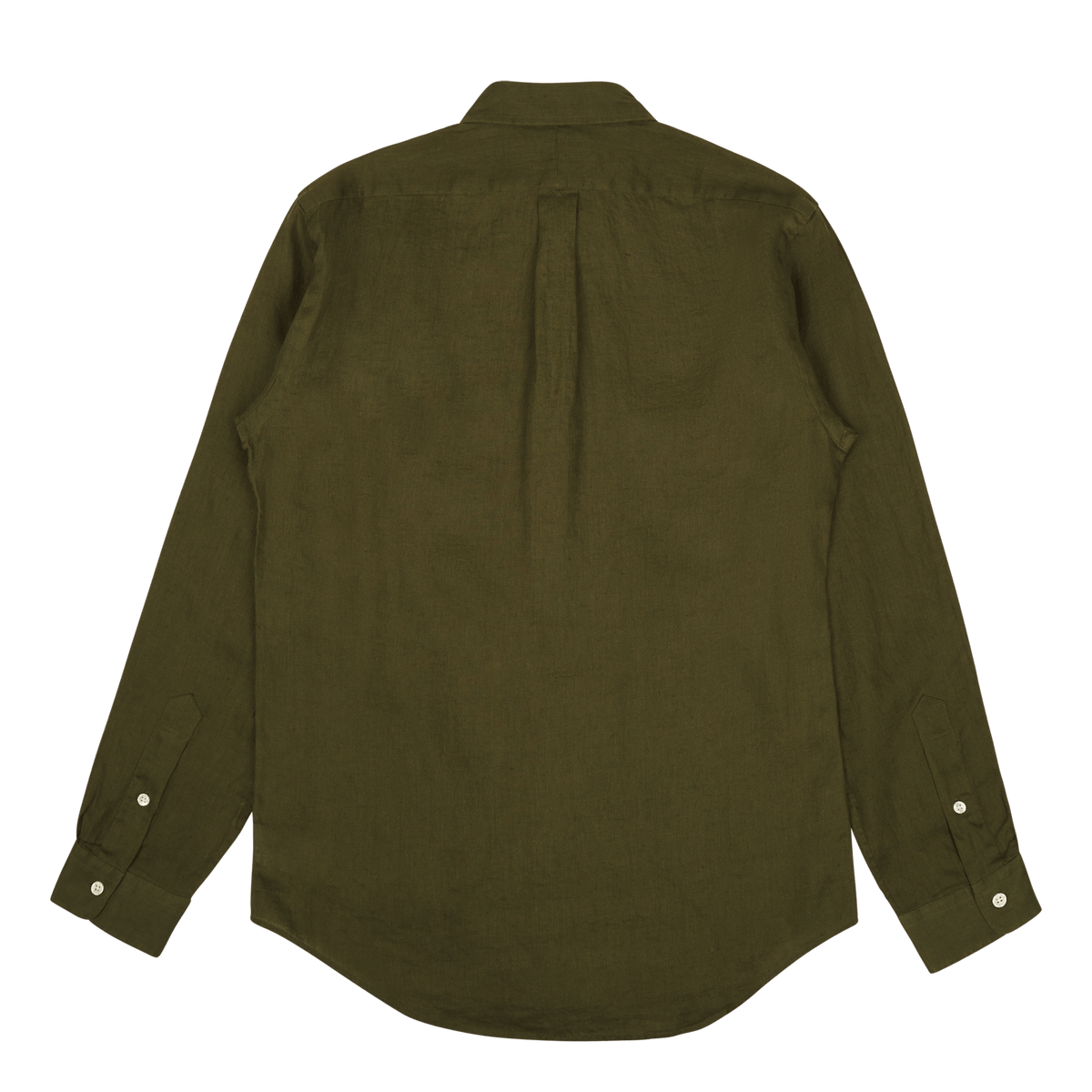 Custom Fit Linen Shirt Dark Sage
