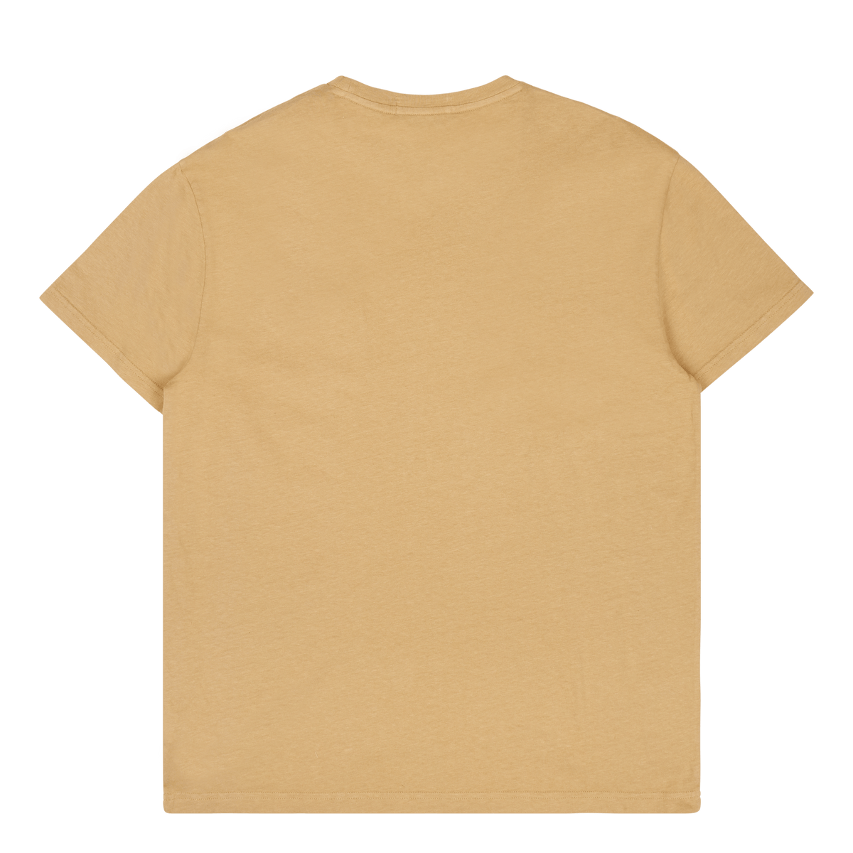 Classic Fit Cotton-Linen Pocket T-Shirt Vintage Khaki