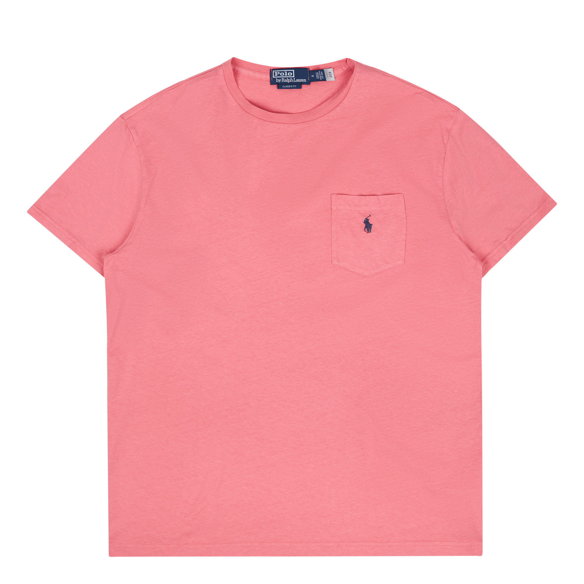 Classic Fit Cotton-Linen Pocket T-Shirt Desert Rose