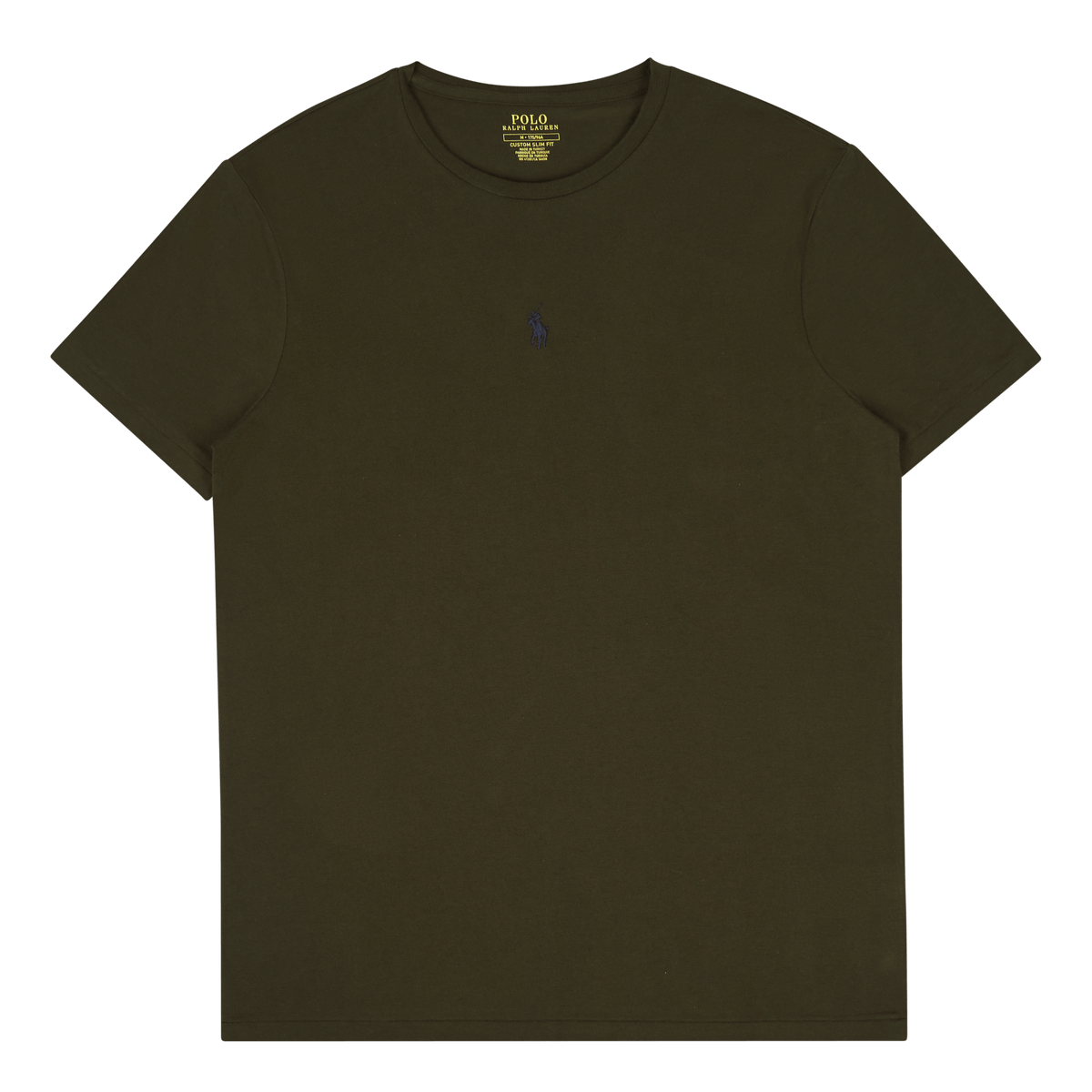 Custom Slim Fit Jersey Crewneck T-Shirt Company Olive
