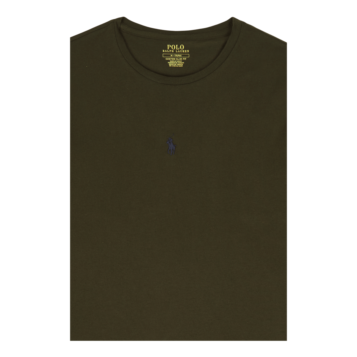 Custom Slim Fit Jersey Crewneck T-Shirt Company Olive
