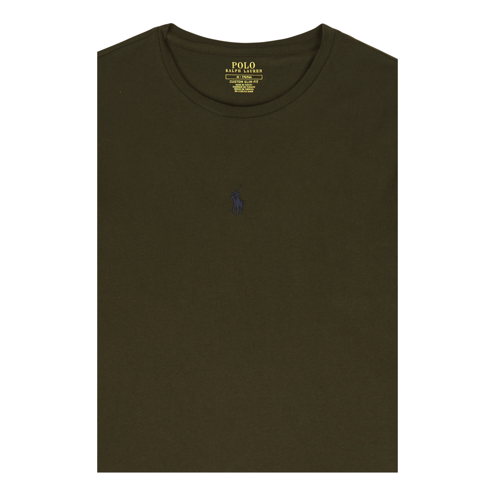 Custom Slim Fit Jersey Crewneck T-Shirt Company Olive