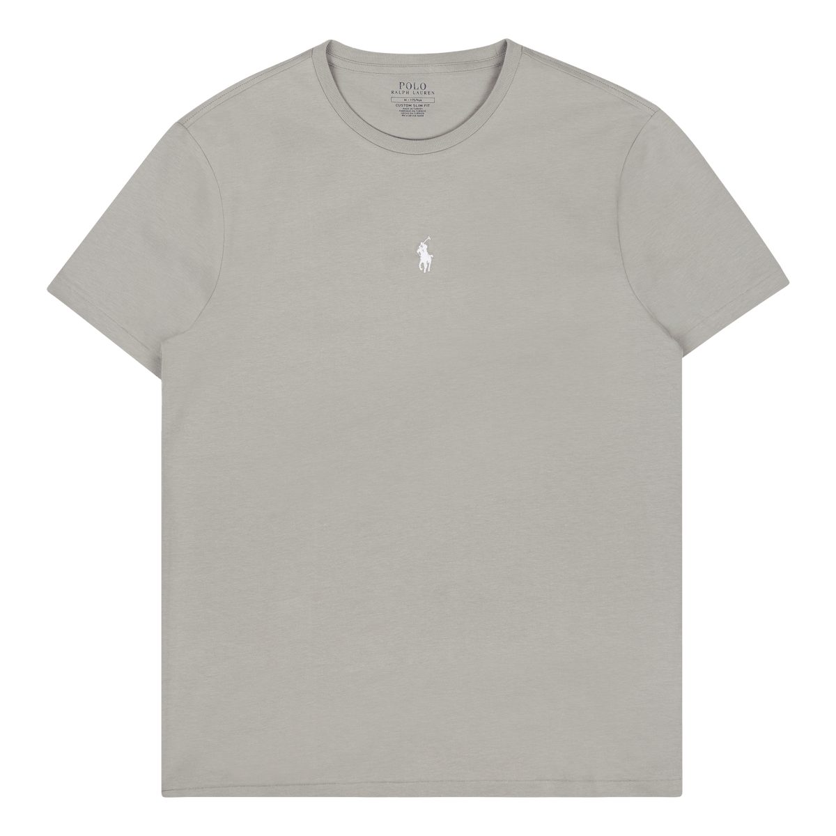 Custom Slim Fit Jersey Crewneck T-Shirt Grey Fog