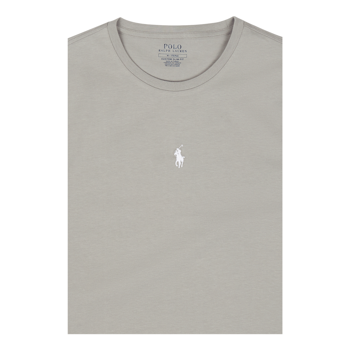 Custom Slim Fit Jersey Crewneck T-Shirt Grey Fog