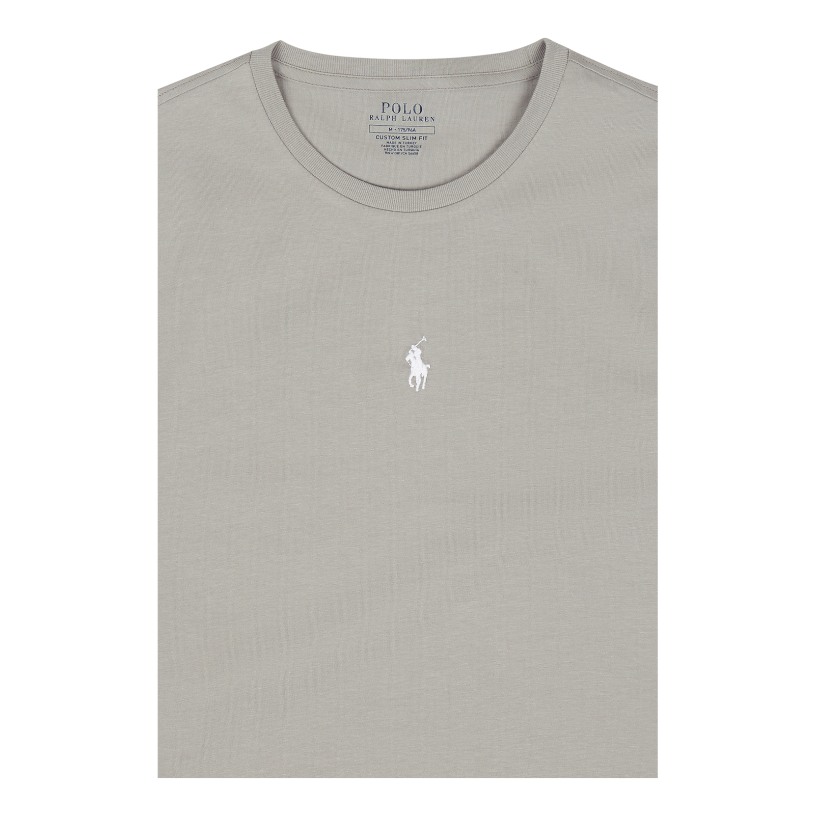 Custom Slim Fit Jersey Crewneck T-Shirt Grey Fog