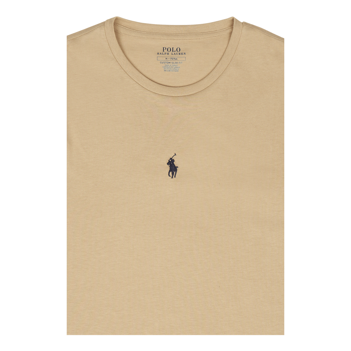 Custom Slim Fit Jersey Crewneck T-Shirt Classic Khaki