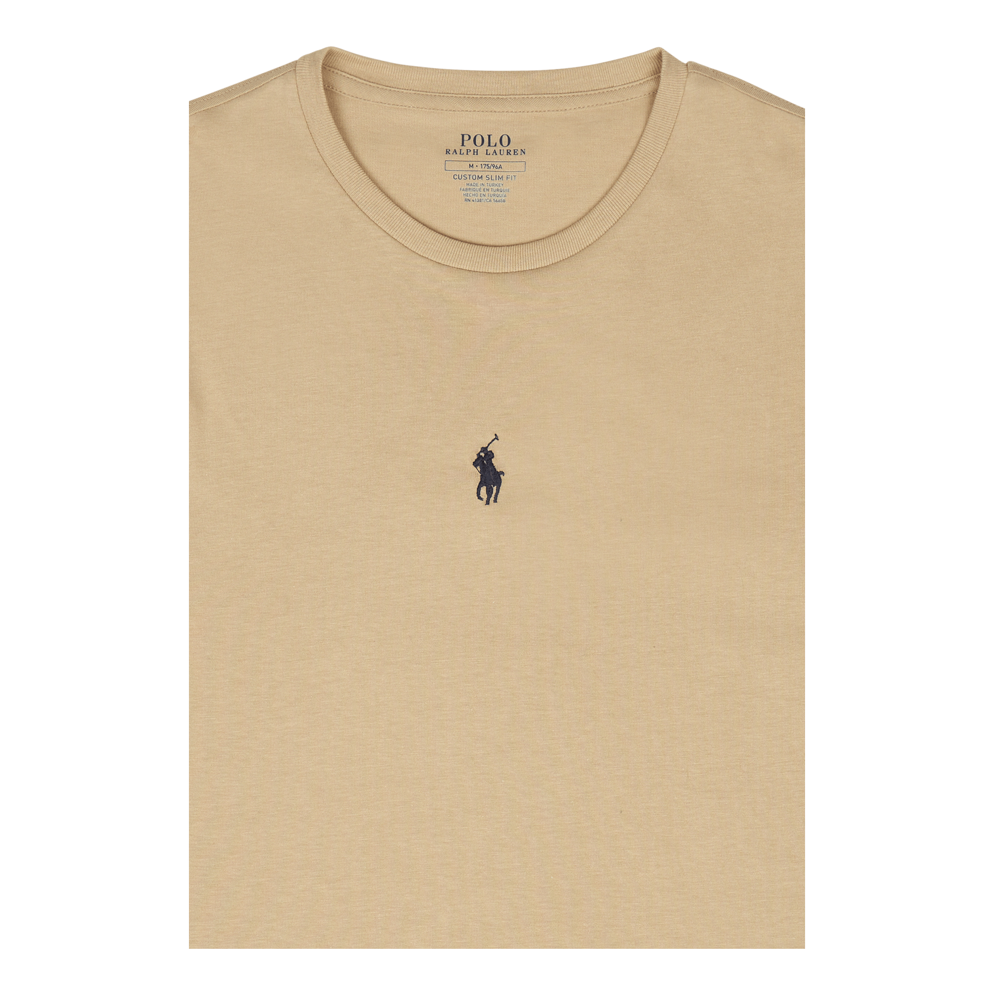 Custom Slim Fit Jersey Crewneck T-Shirt Classic Khaki