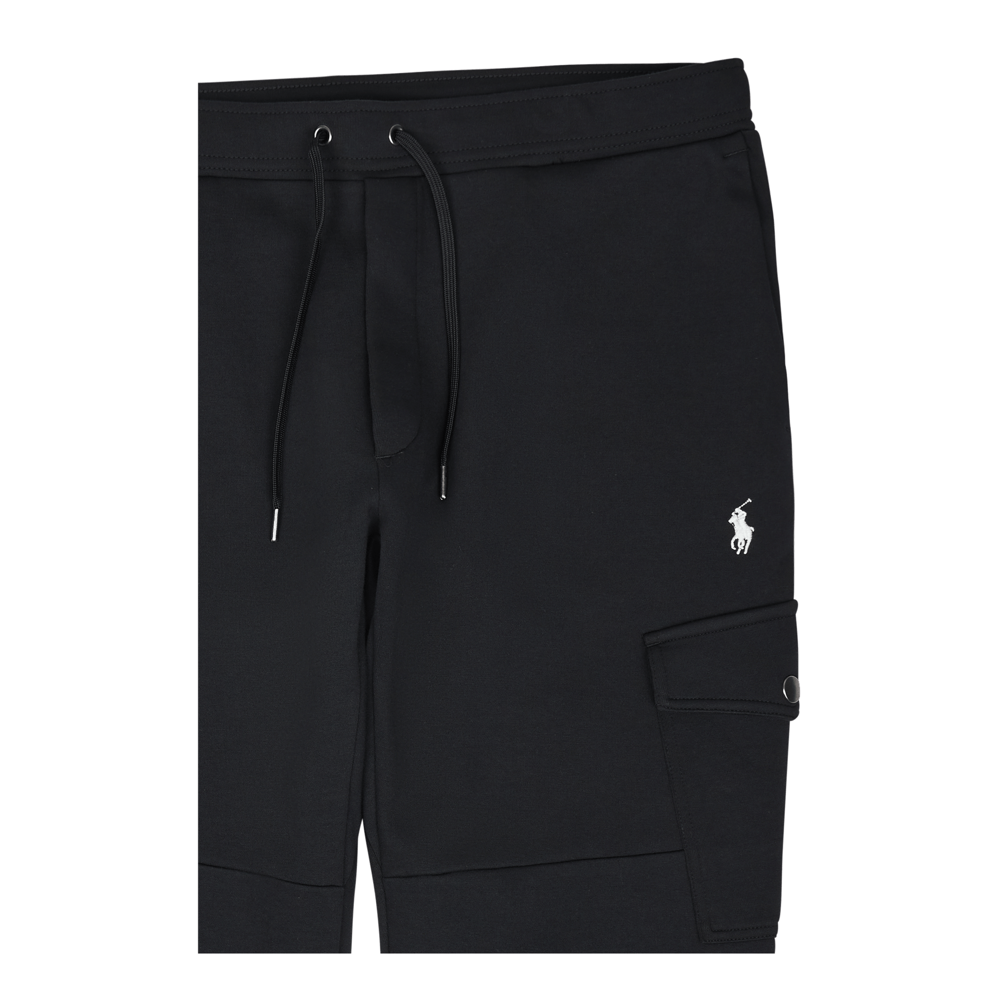 Double-Knit Cargo Jogger Pant Polo Black