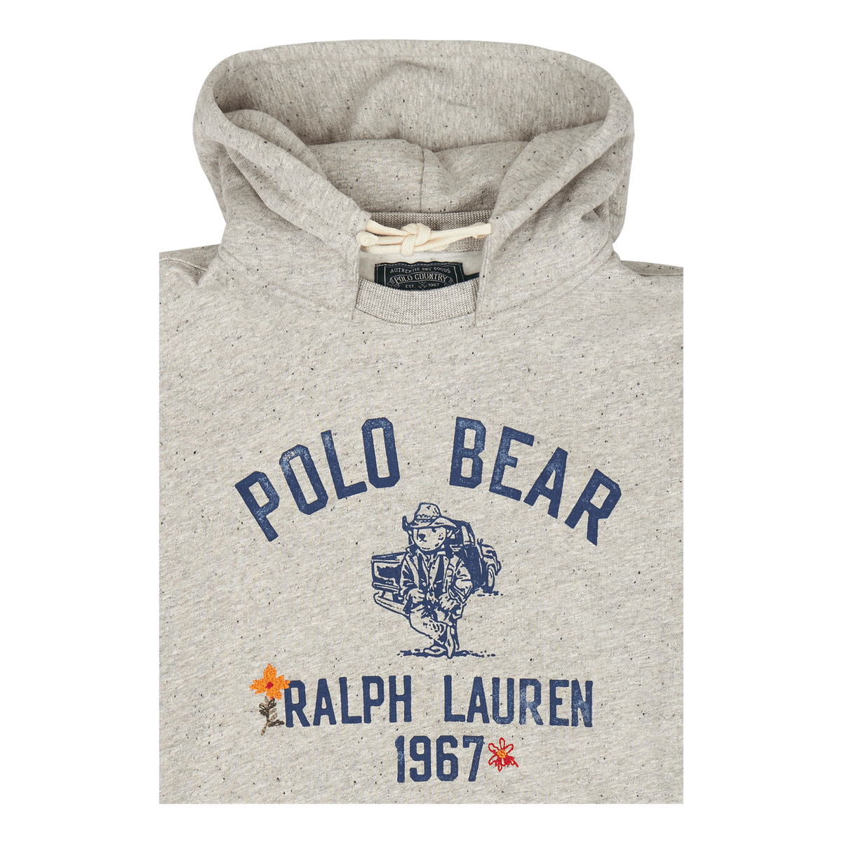 Polo Bear Fleece Hooded Sweatshirt Brooklyn Htr/Dark Vintage Htr