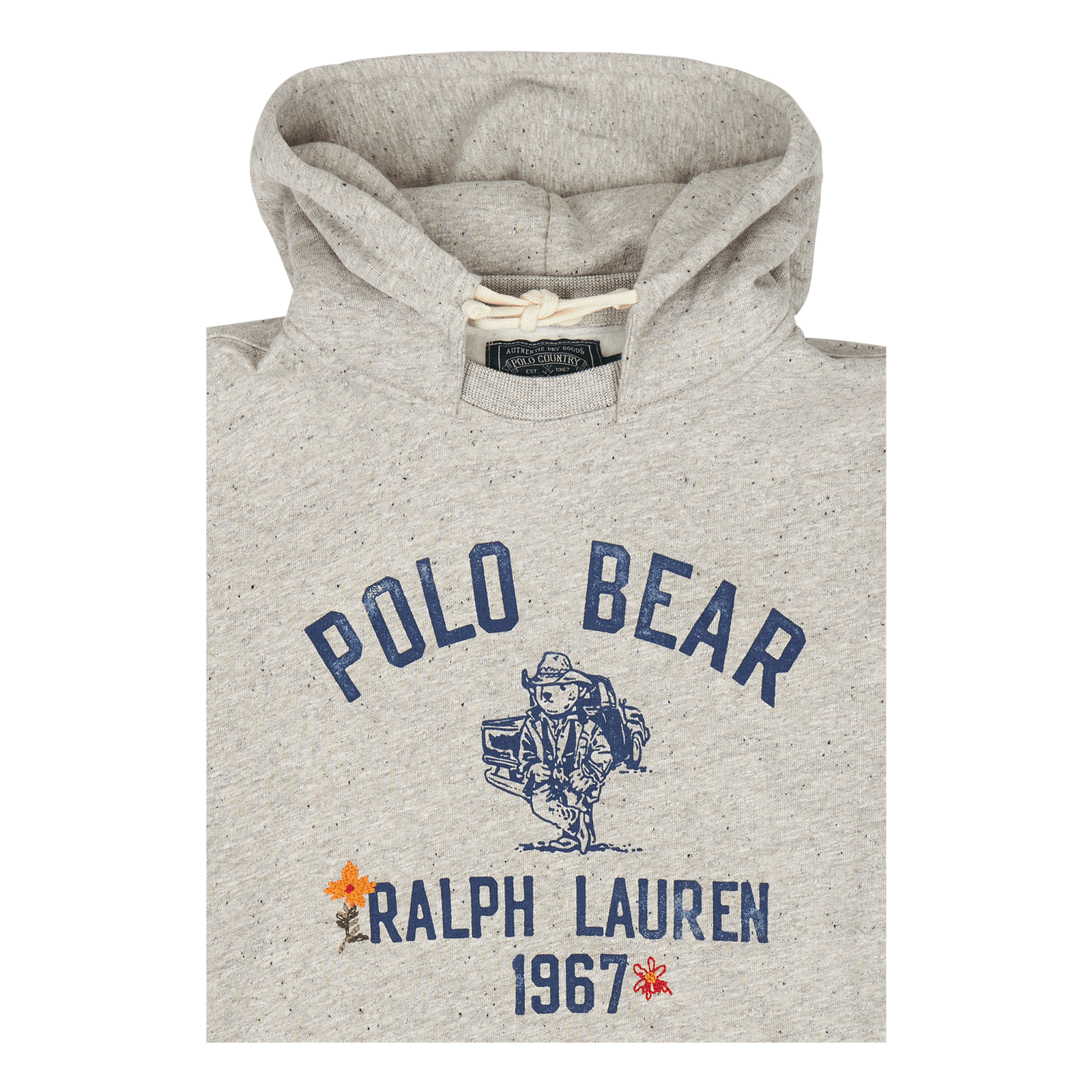 Polo Bear Fleece Hooded Sweatshirt Brooklyn Htr/Dark Vintage Htr