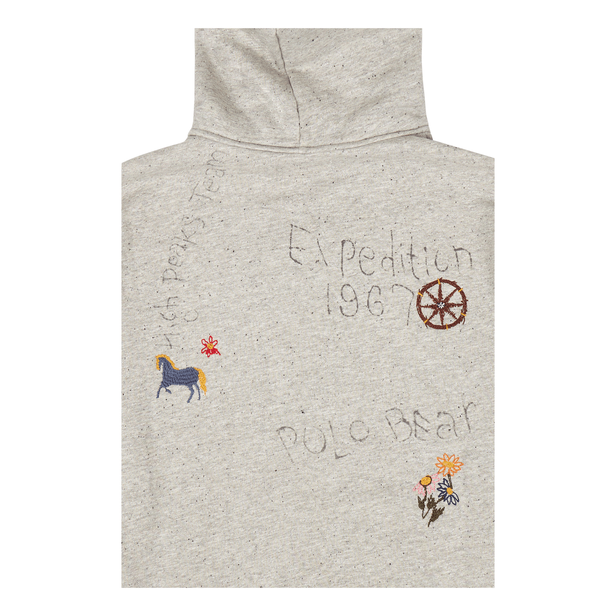 Polo Bear Fleece Hooded Sweatshirt Brooklyn Htr/Dark Vintage Htr