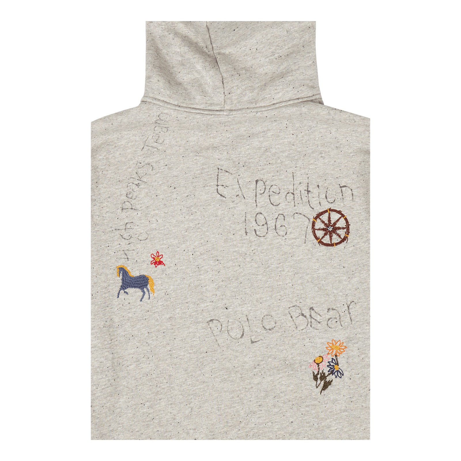 Polo Bear Fleece Hooded Sweatshirt Brooklyn Htr/Dark Vintage Htr