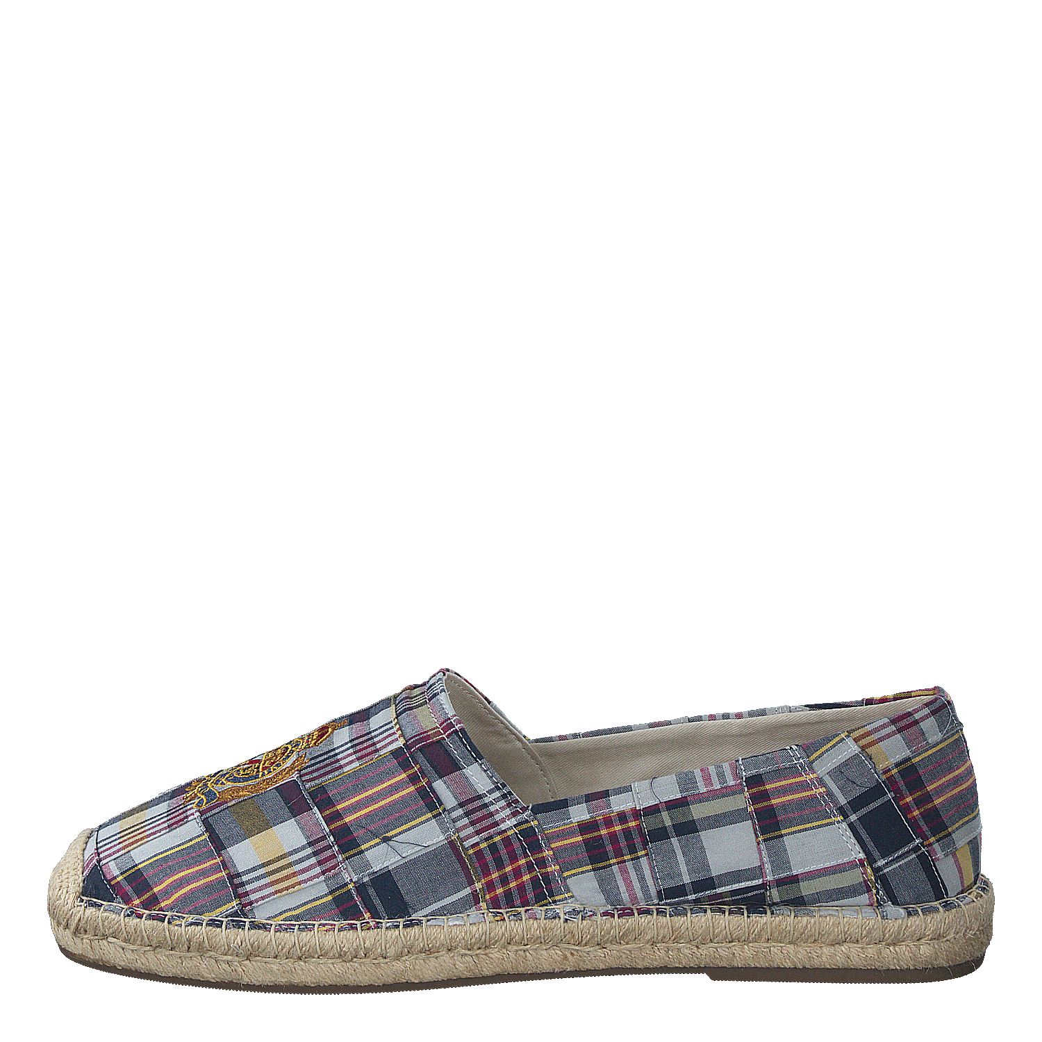 Cevio Crest Madras Espadrille Blue Multi