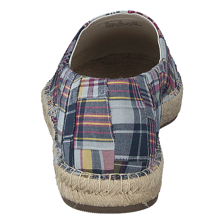 Cevio Crest Madras Espadrille Blue Multi