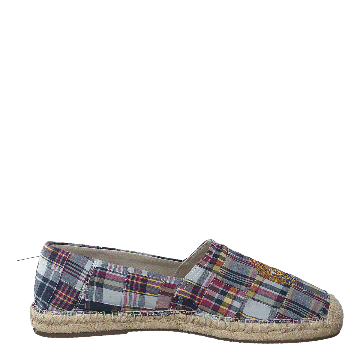 Cevio Crest Madras Espadrille Blue Multi