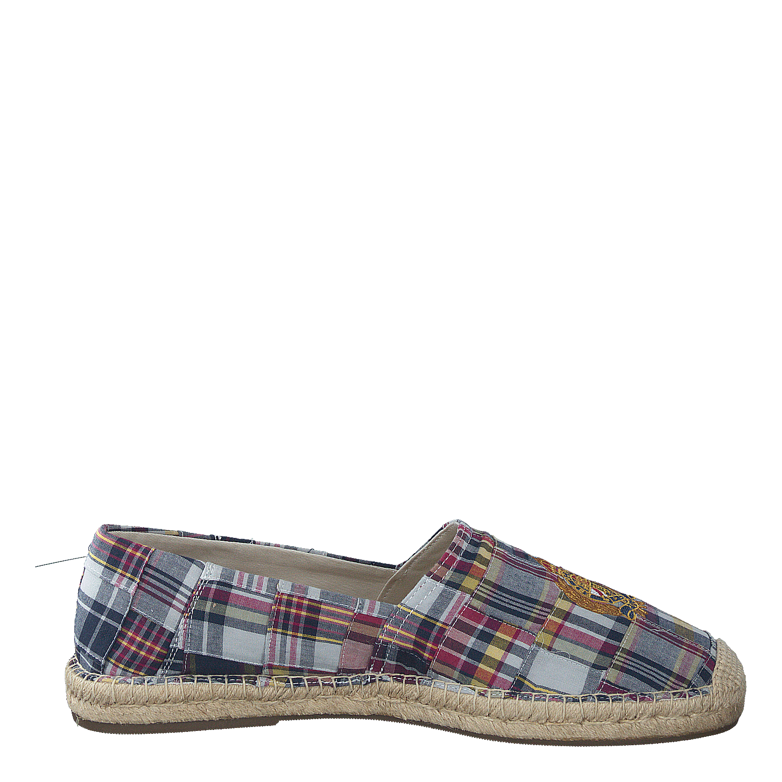 Cevio Crest Madras Espadrille Blue Multi