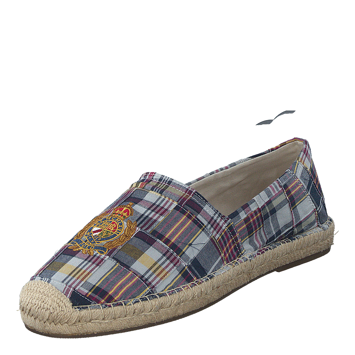 Cevio Crest Madras Espadrille Blue Multi