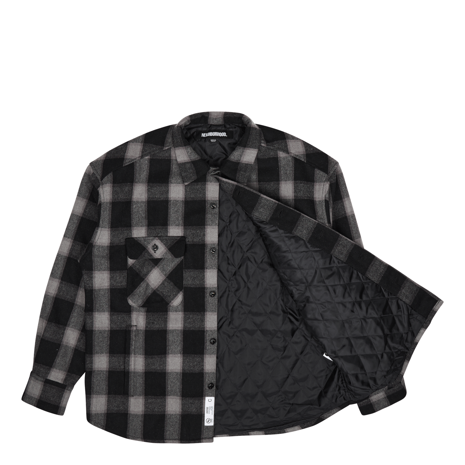 Buffalo Check Sh Ls . Wn Gray