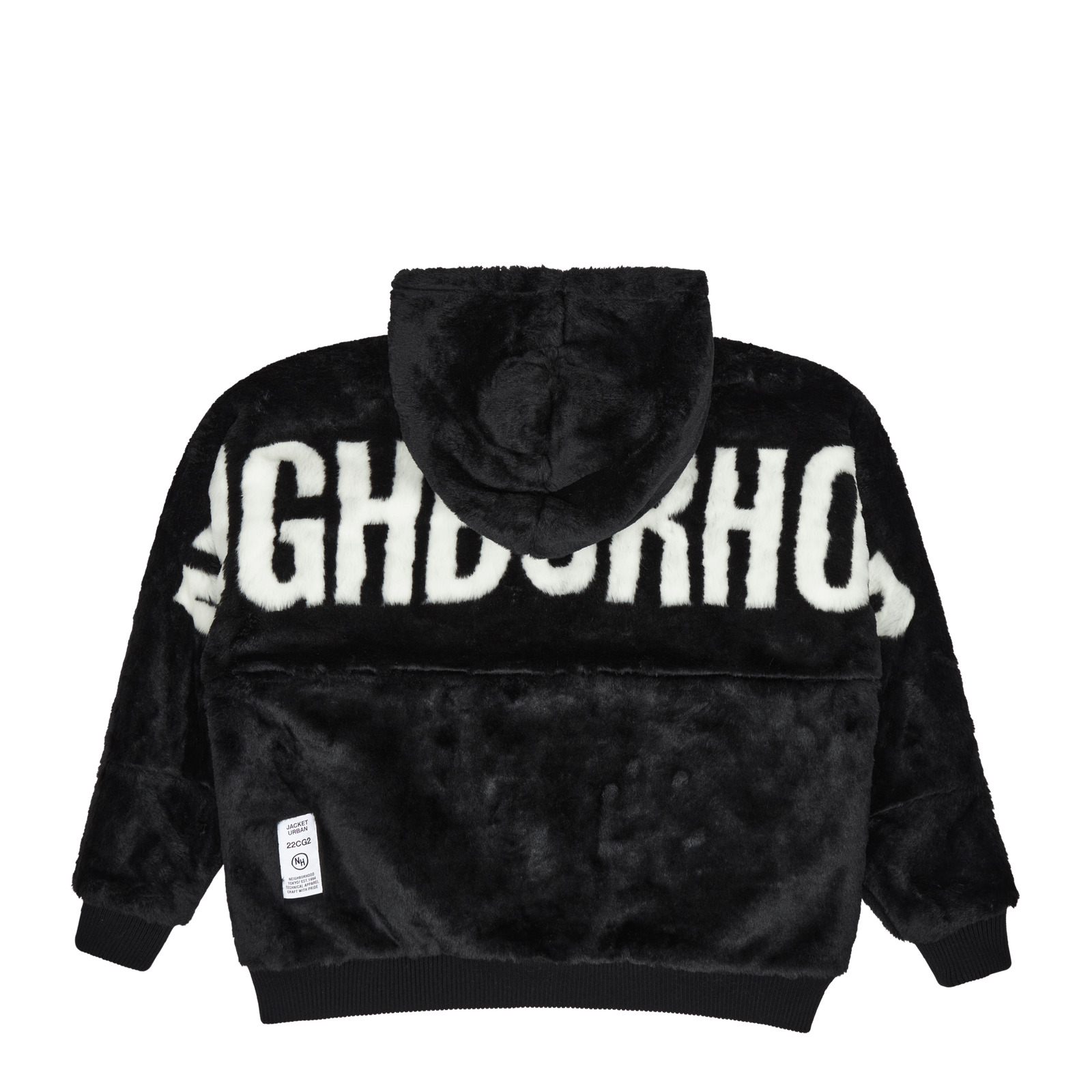 Fur Hooded Jk . Ac Black