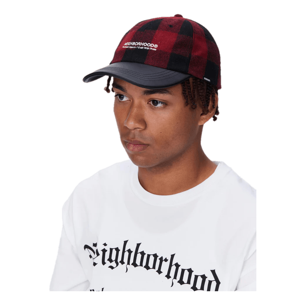 Neighborhood Buffalo Check Dad Cap . Wn Red | Caliroots.Com