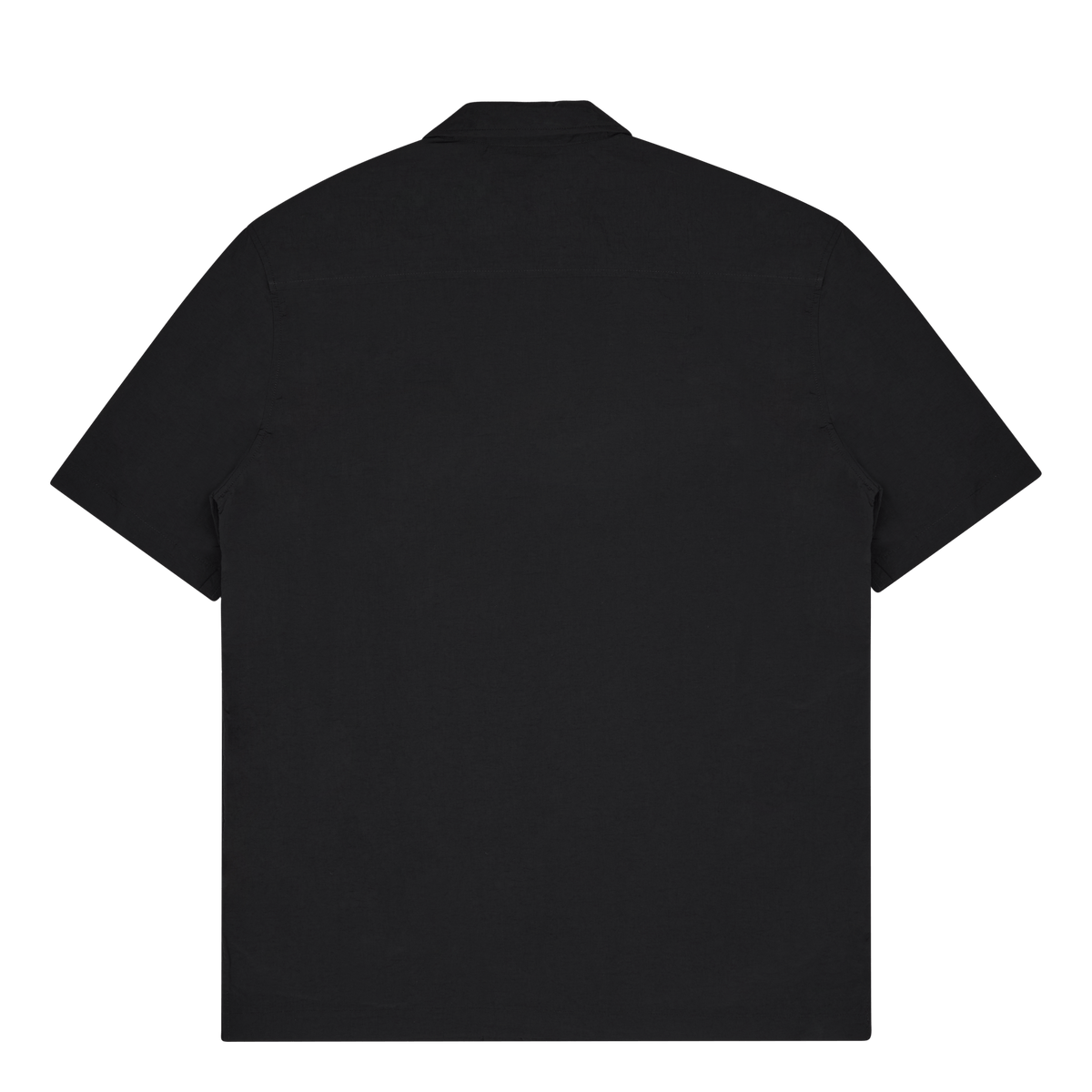 Nylon Summer Shirt Short Sleev Black