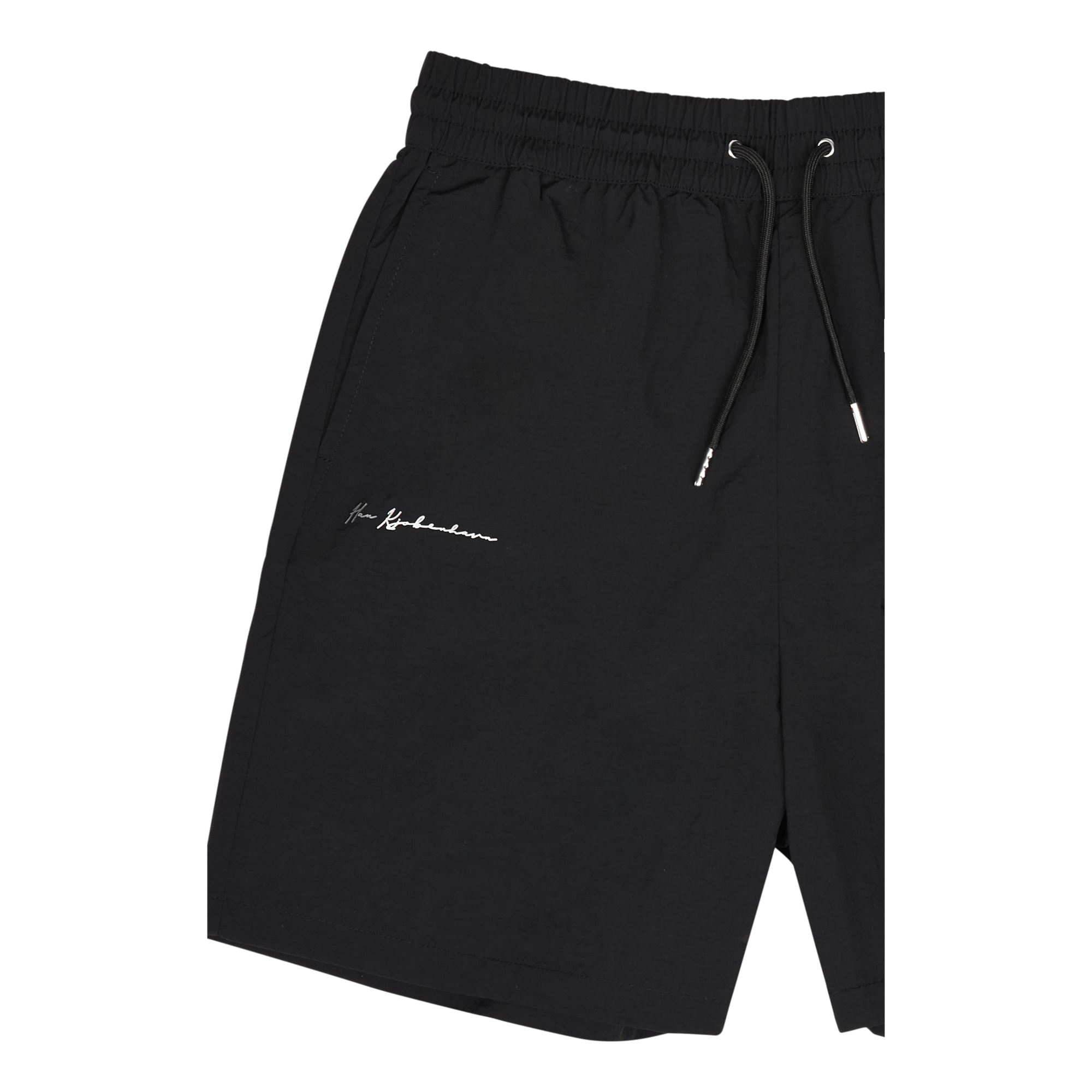 Nylon Track Shorts Black