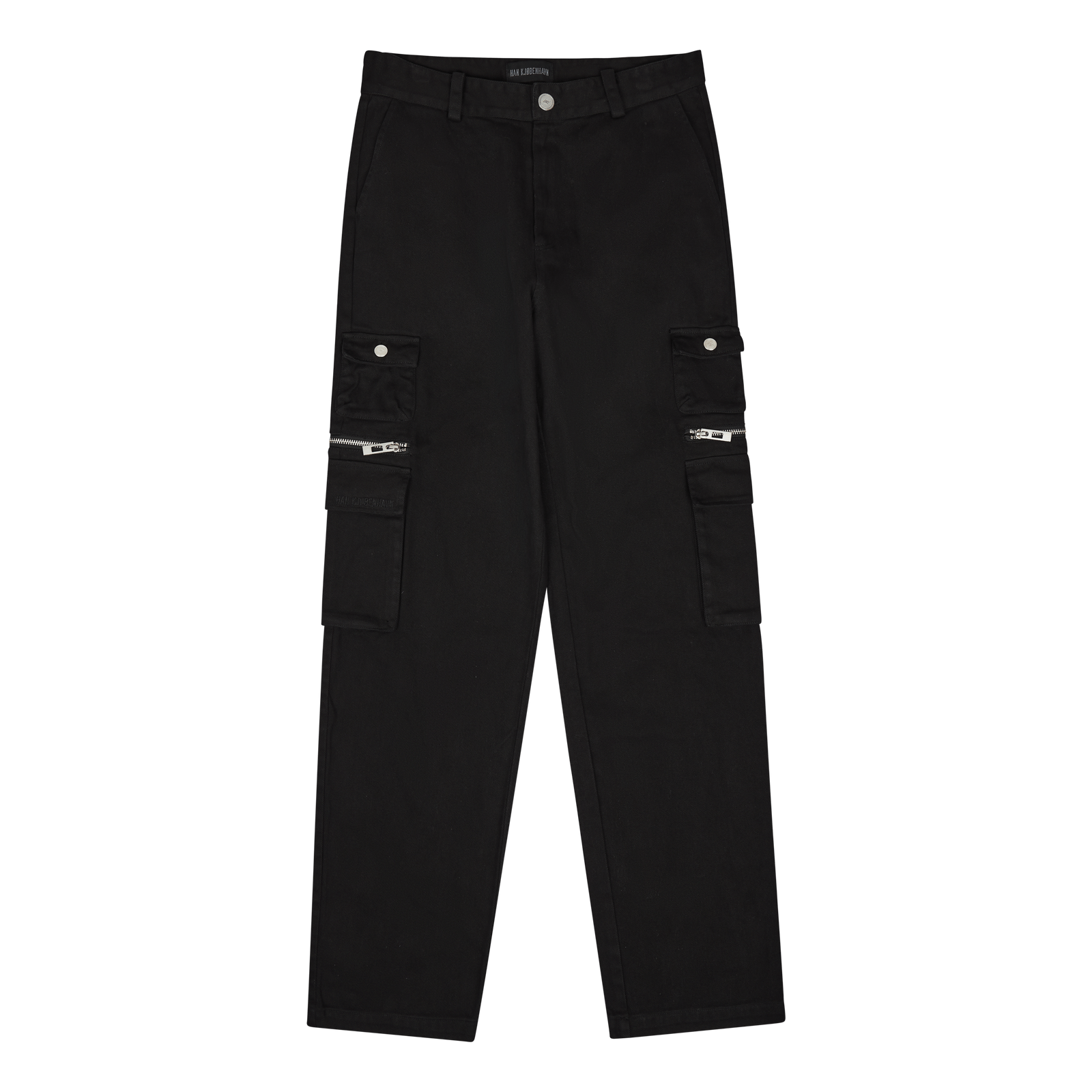 Cotton Cargo Trousers Black