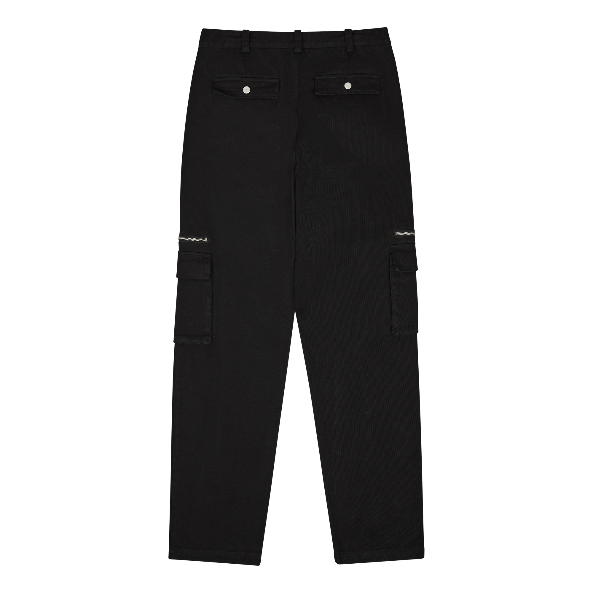 Cotton Cargo Trousers Black