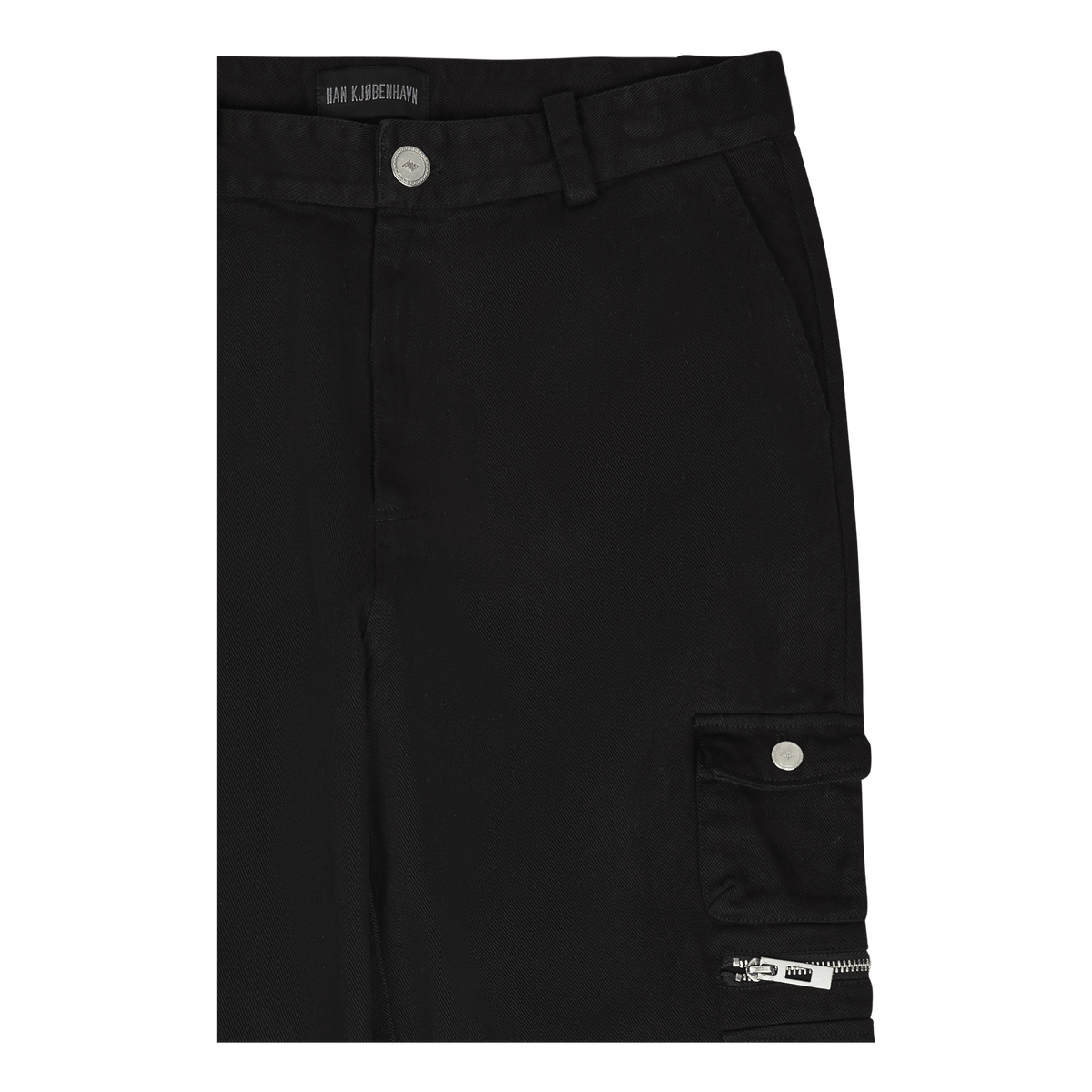 Cotton Cargo Trousers Black
