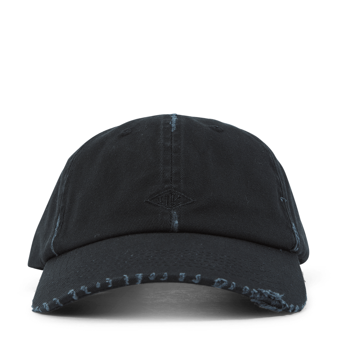 Distressed Diamond Logo Cap Black