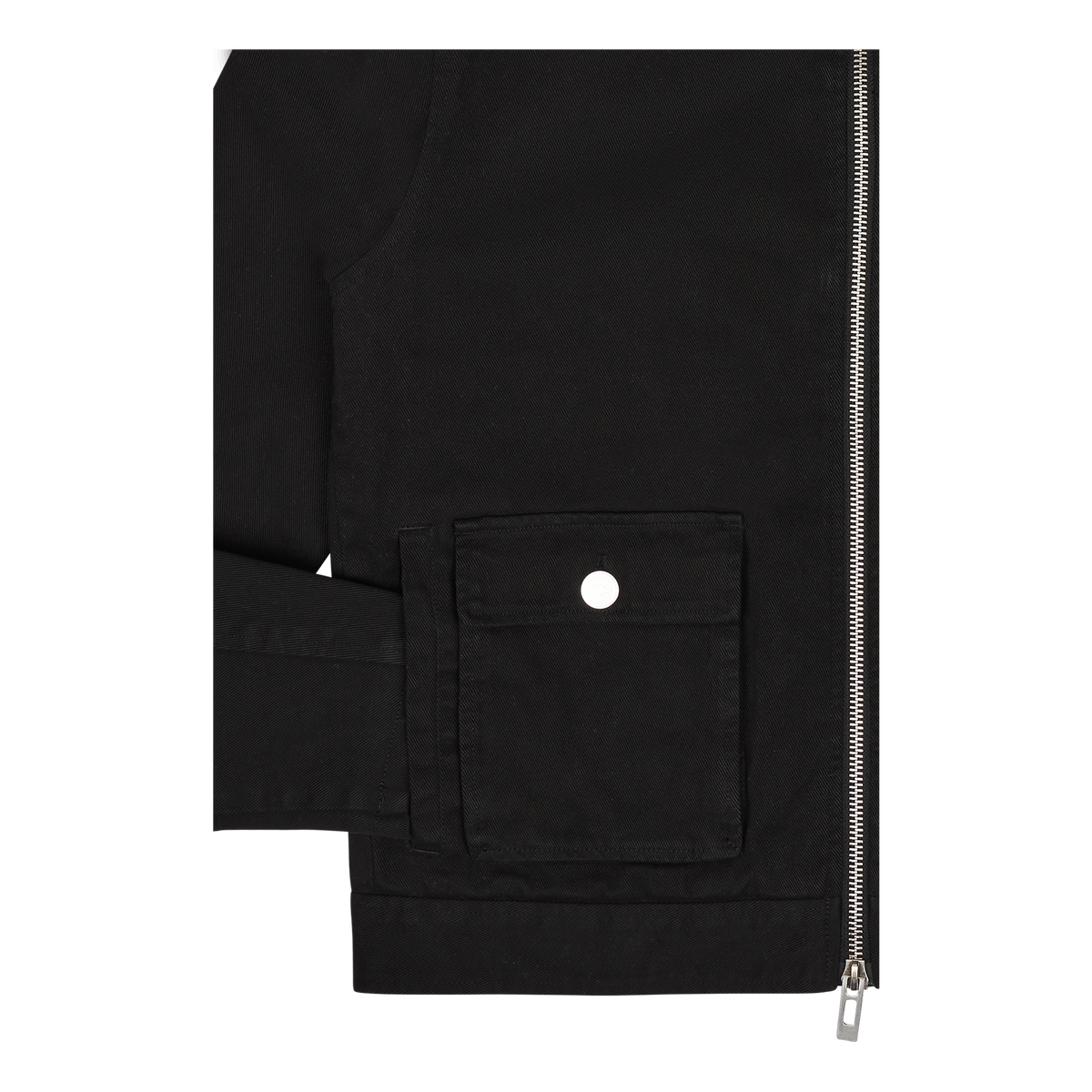 Cotton Boxy Cargo Jacket Black