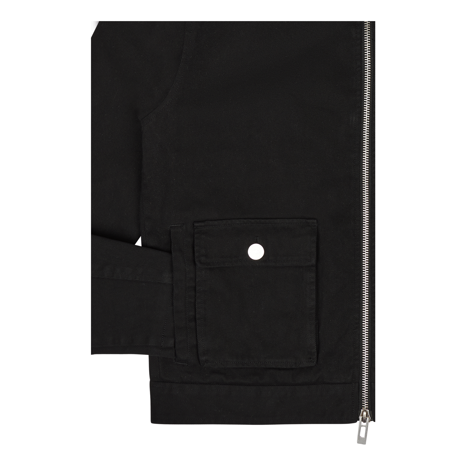 Cotton Boxy Cargo Jacket Black