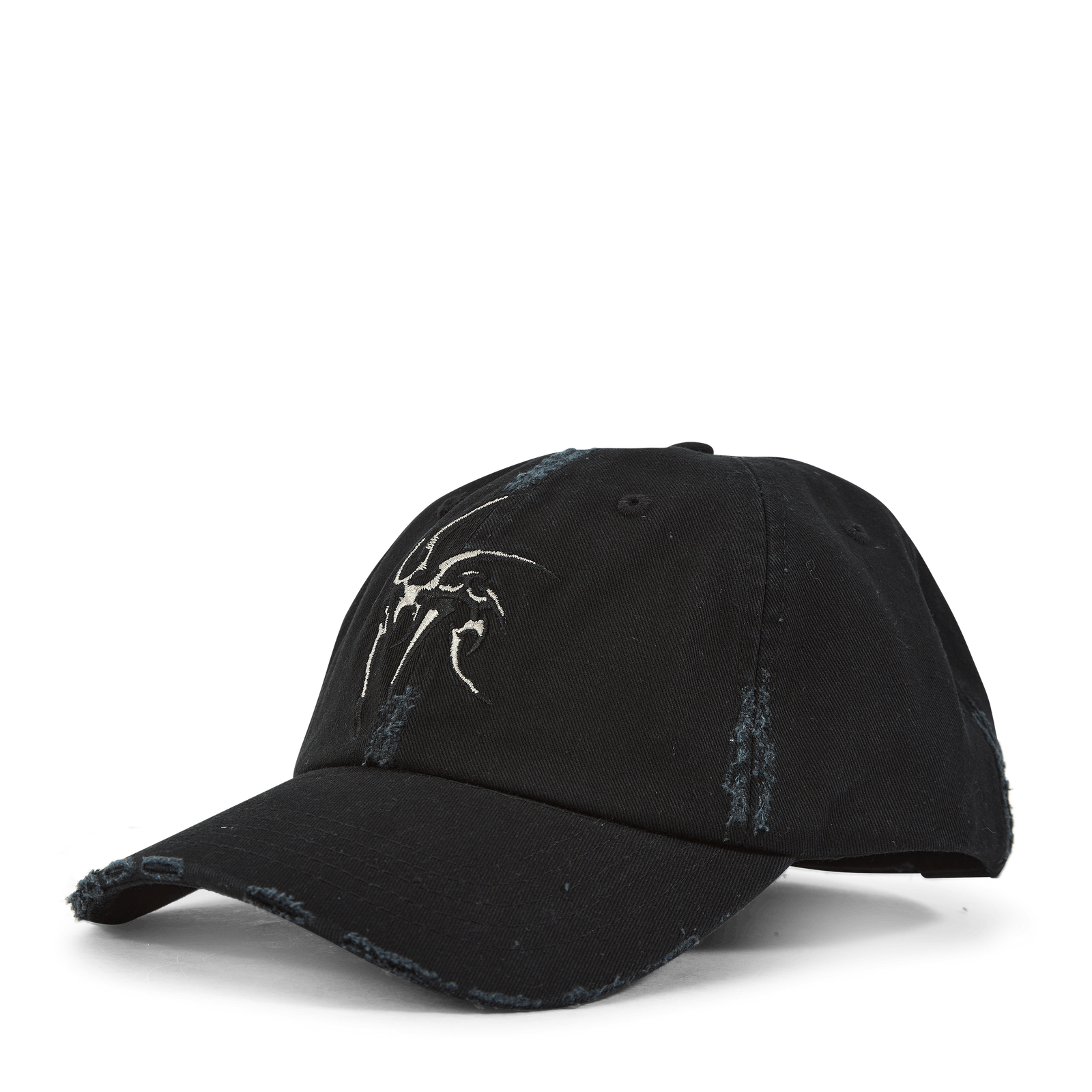 Distressed Tribal Cap Black