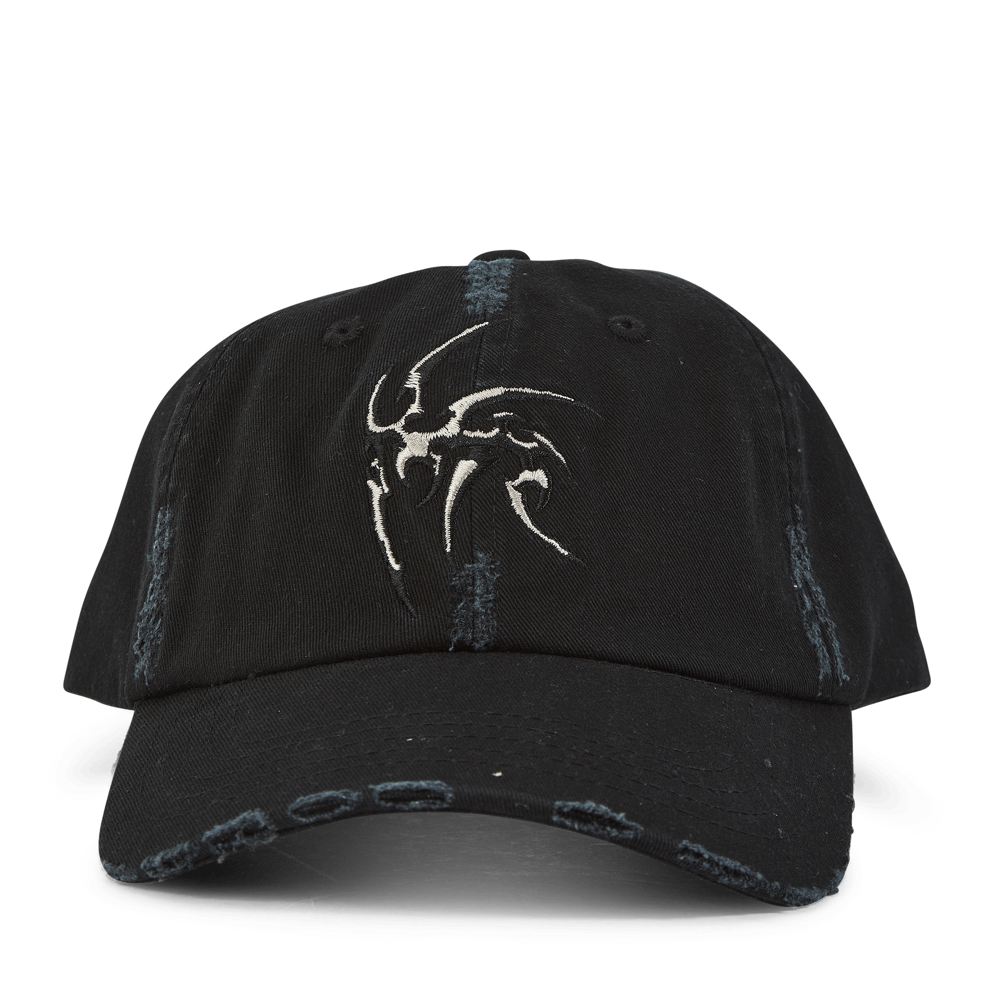 Distressed Tribal Cap Black