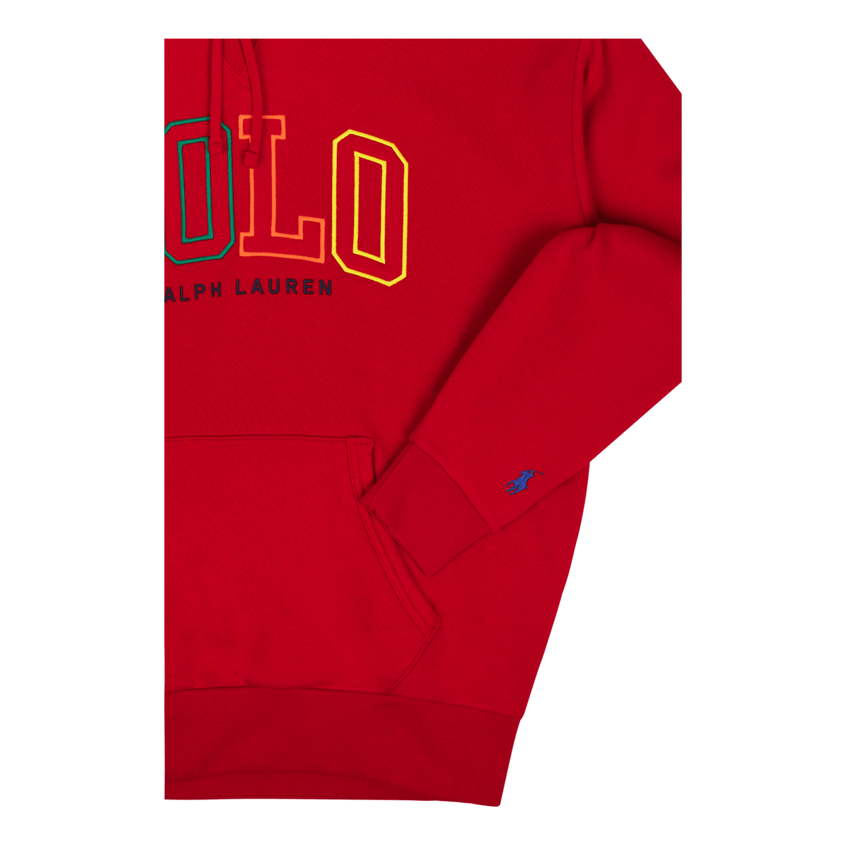 Big Fit Logo Fleece Hoodie RL 2000 Red