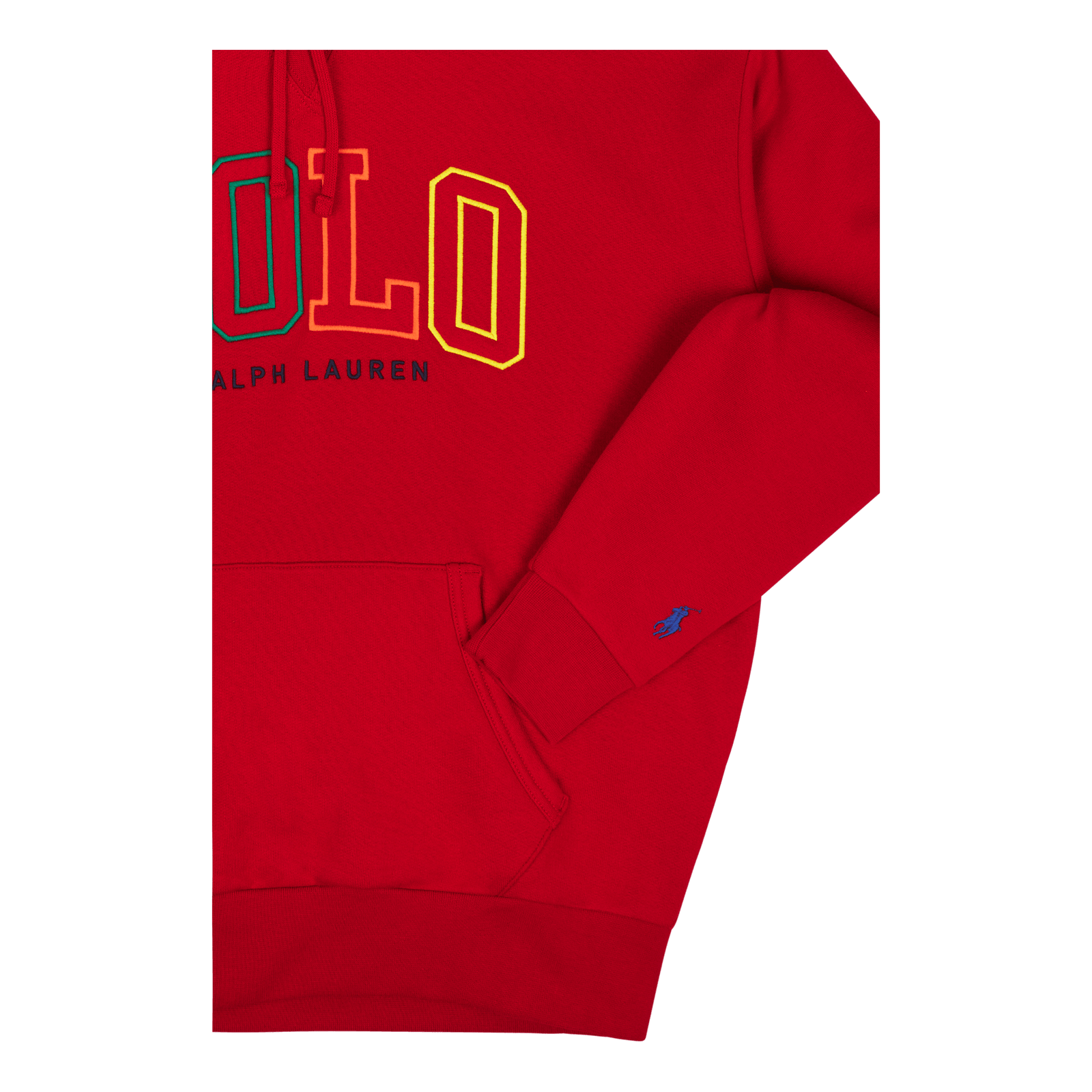 Big Fit Logo Fleece Hoodie RL 2000 Red