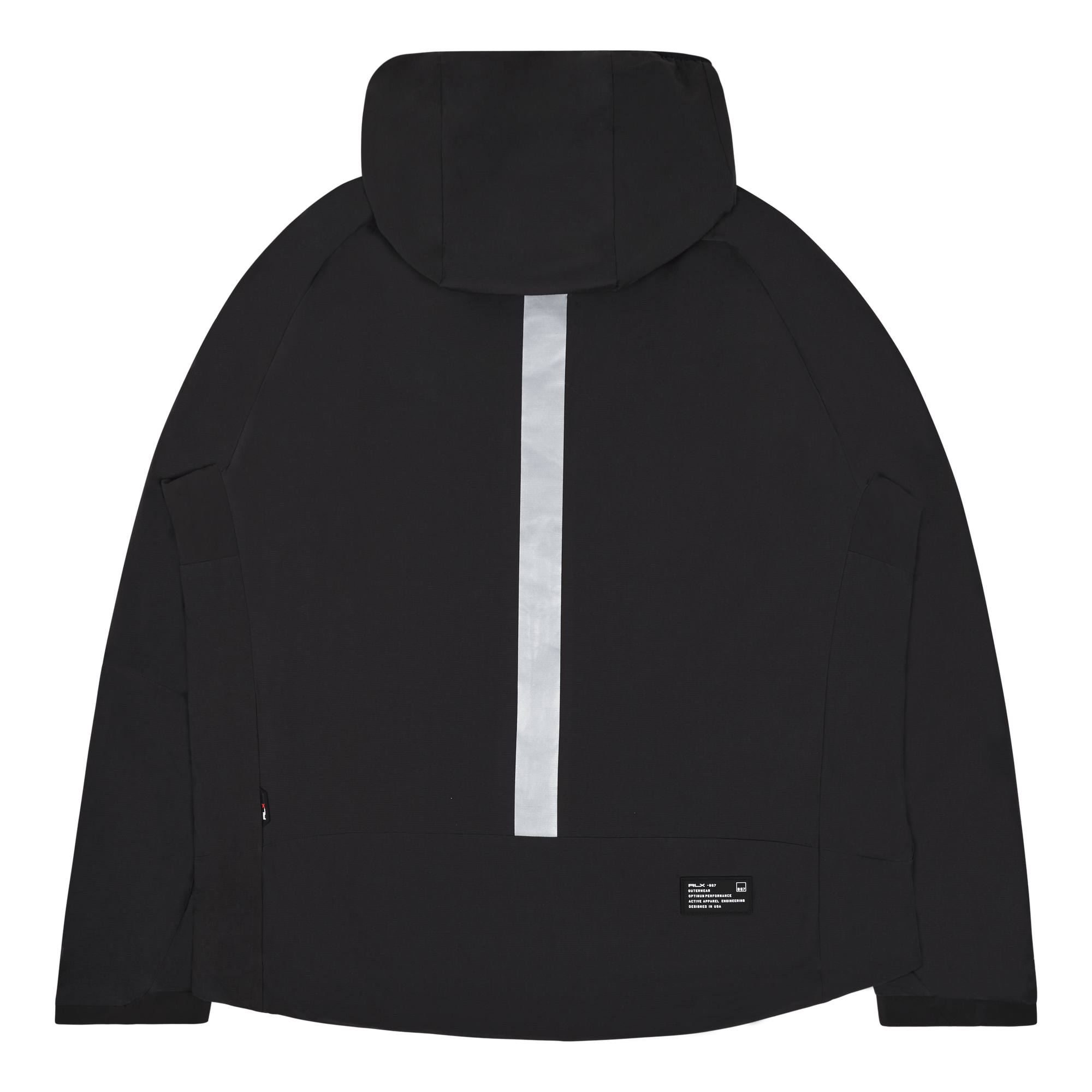 Stretch Ripstop Hooded Jacket Polo Black