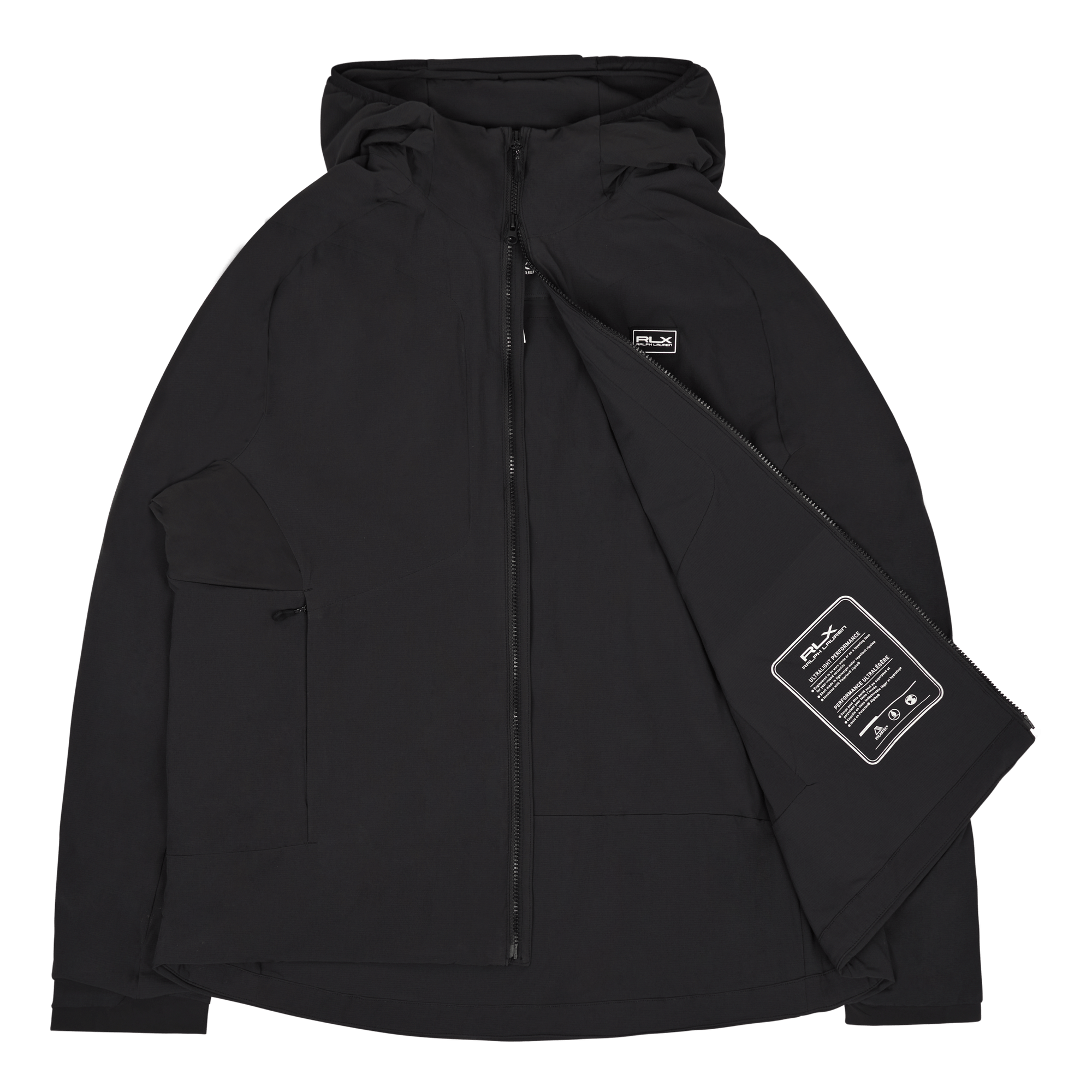 Stretch Ripstop Hooded Jacket Polo Black