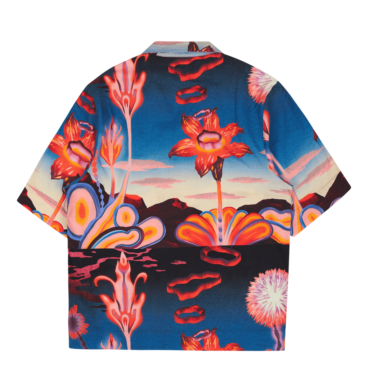 Hana No Shita Shirt Ss Multicolor Garment Washed