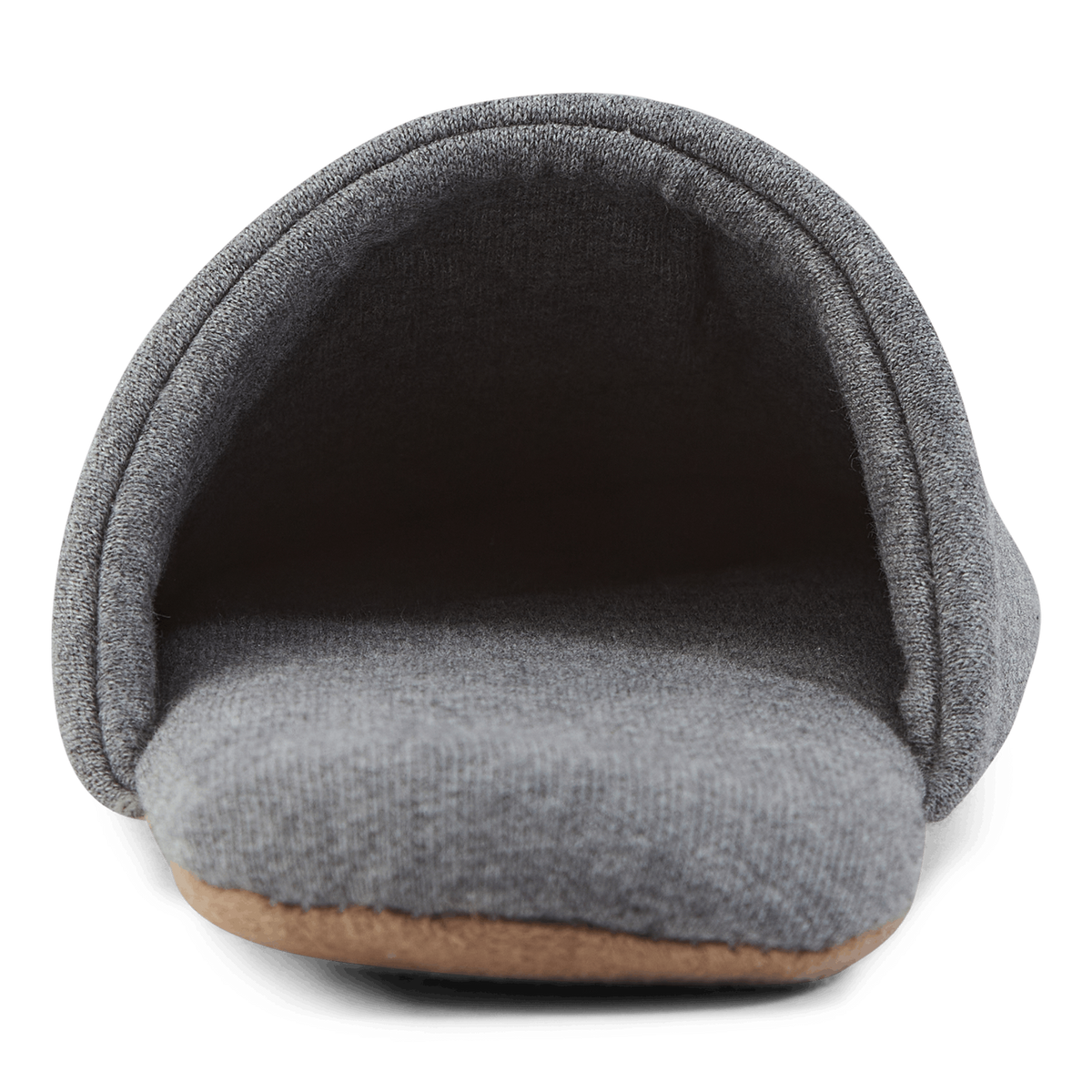 Script Embroidery Slippers Dark Grey Heather / White