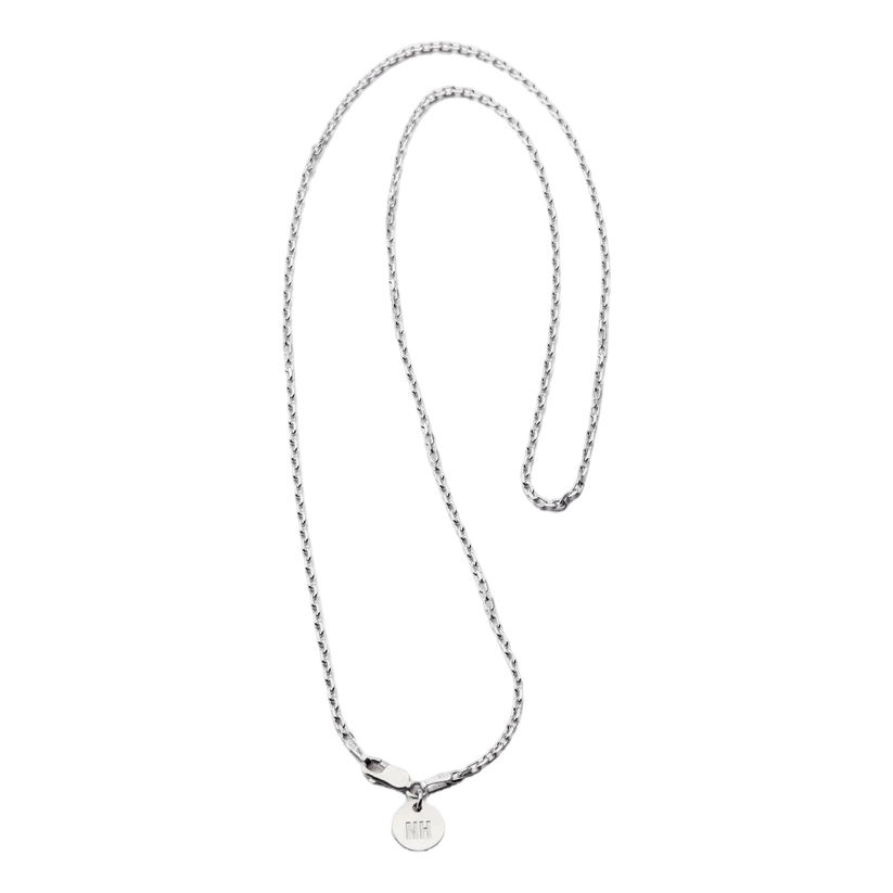 Silver Plain Necklace Silver