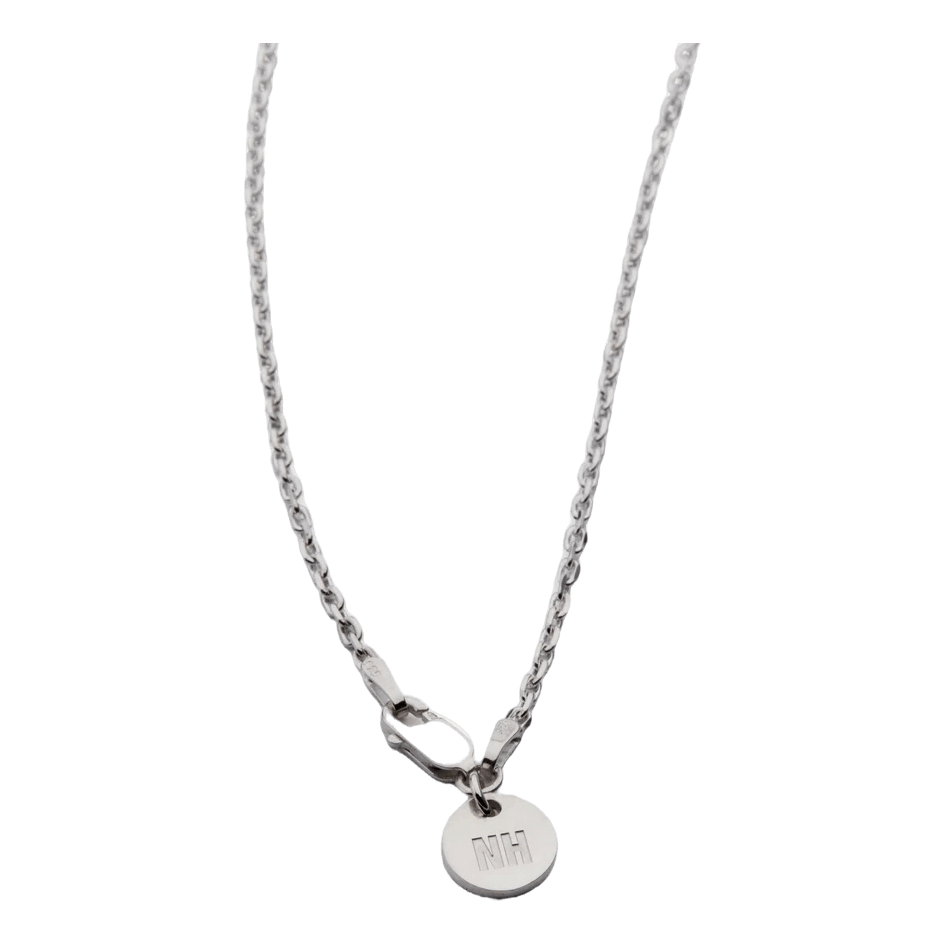 Silver Plain Necklace Silver