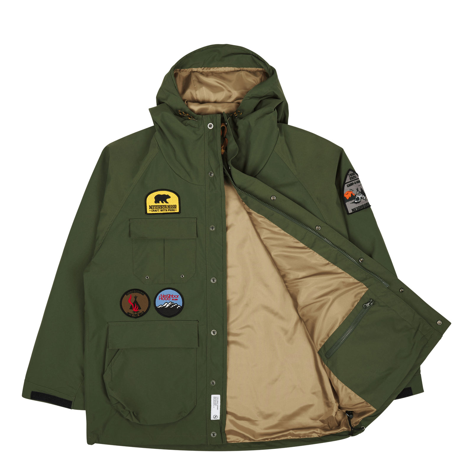 Neighborhood Mountain Parka Jacket Olive Drab - Caliroots.com