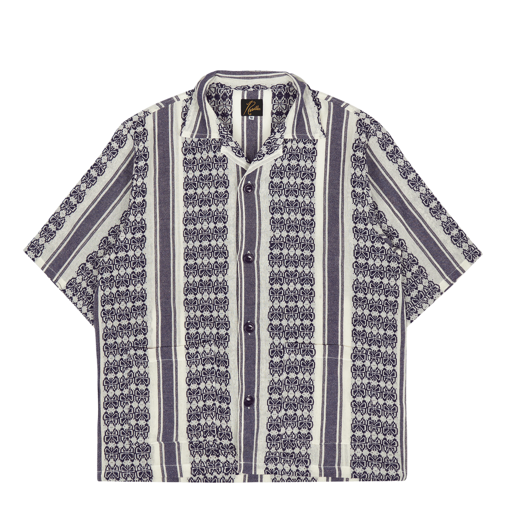 Shirt Needles Papillon Stripe Dobby Jacquard Cabana Shirt MR242 A