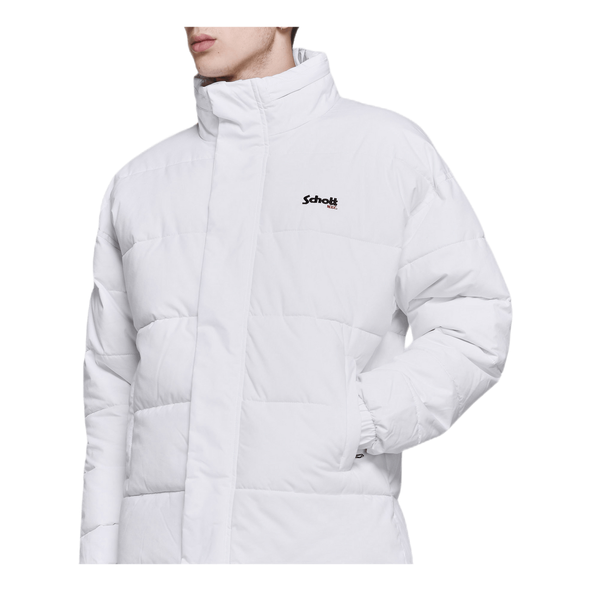 Nebraska Oversize Puffer Jacke White