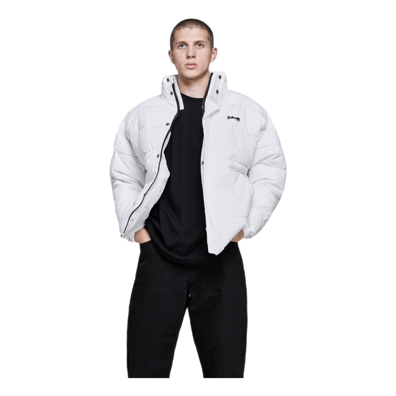 Nebraska Oversize Puffer Jacke White